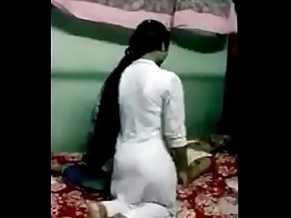 Newly married young Indian wife feeling shy when her hubby recording her naked